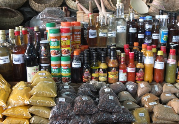 Especiarias vendidas no Mercado de Castries - foto Dinah Carvalho